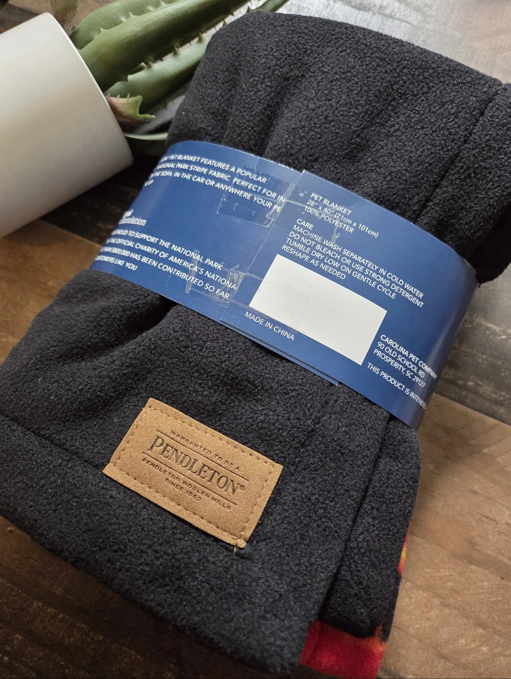 New PENDLETON Acadia National Parks Collection Lap Blanket Fleece Pet Throw